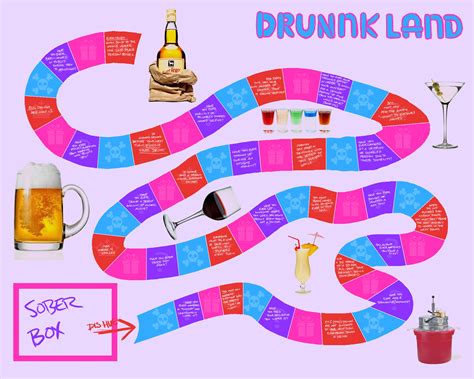 Printable Drinking Board Games